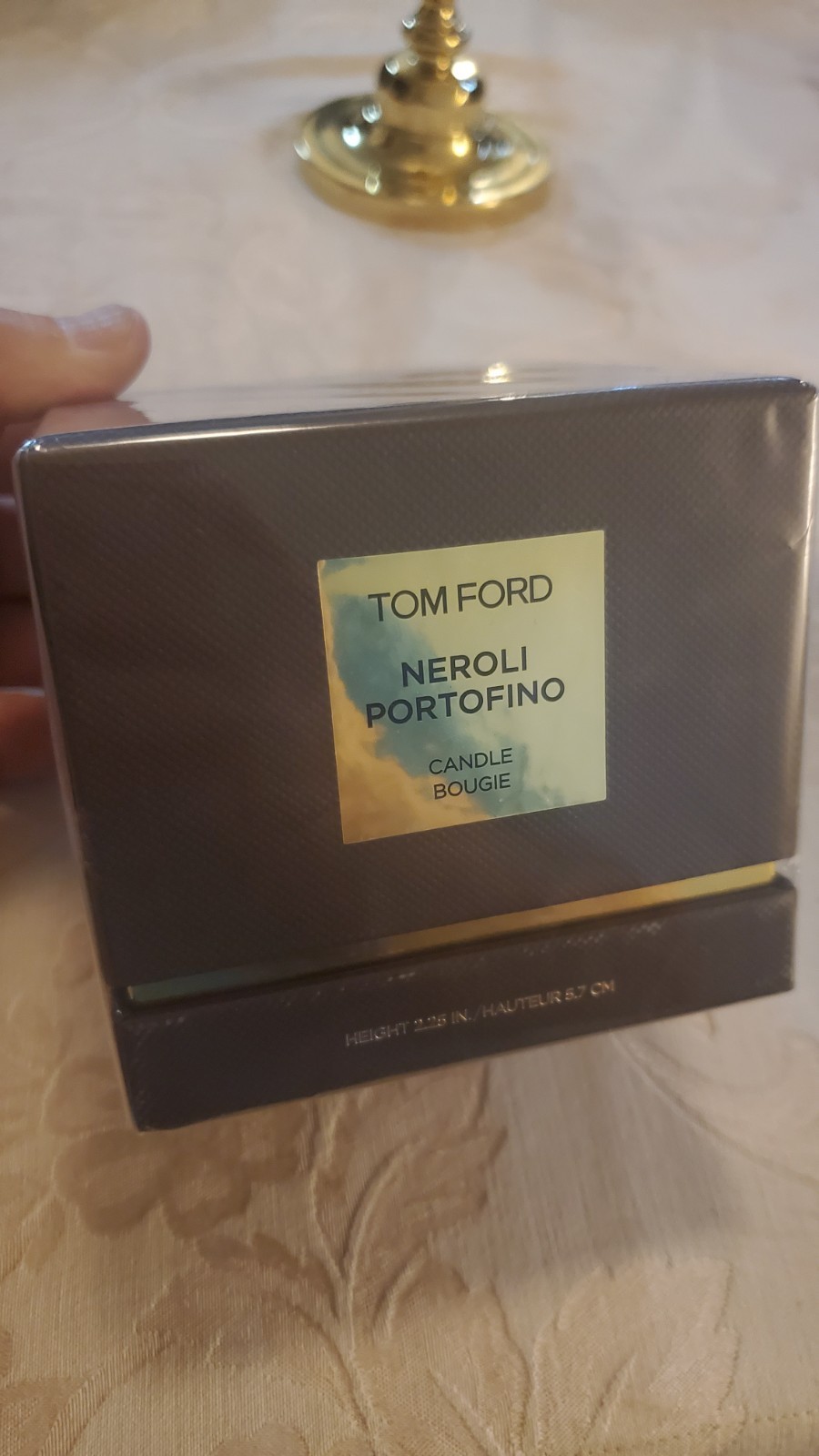 Tom Ford Neroli Portofino candle 2.25 in tall factory sealed new.
