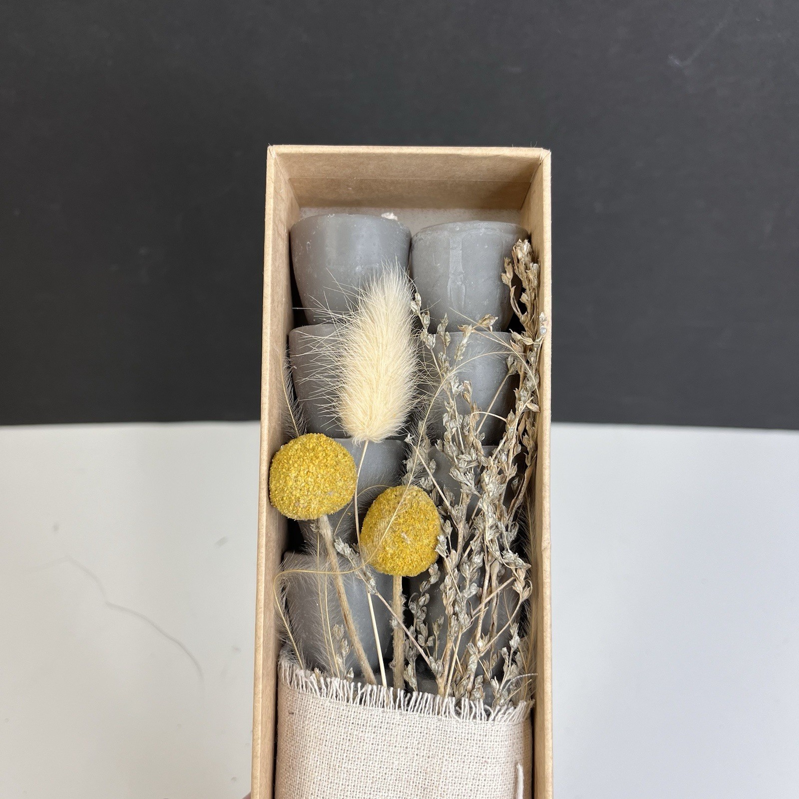 NEW Felt by Anthropologie Candles & Flowers Constance Botanical Tiered Set of 2