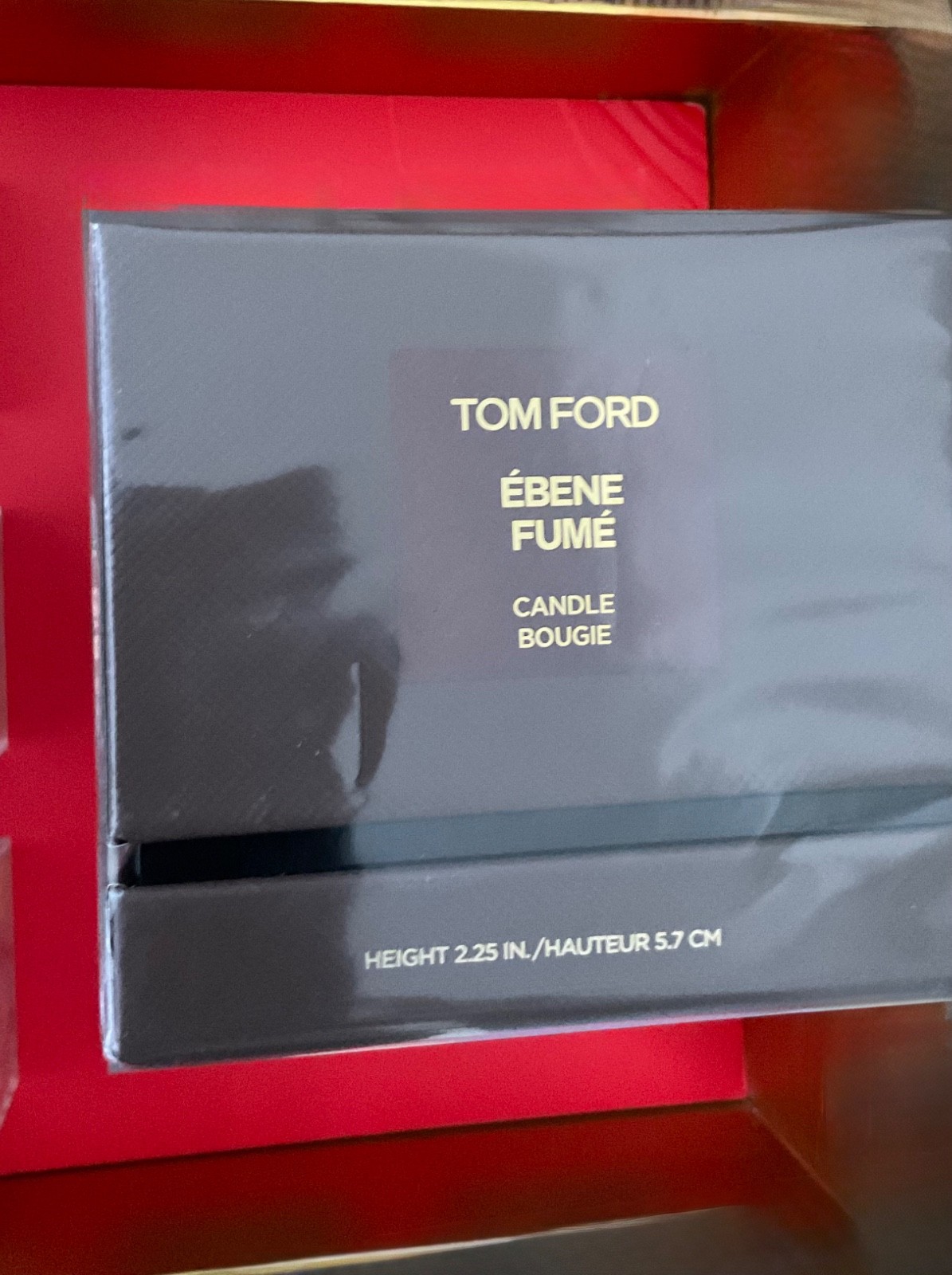 Tom Ford Ebene Fume Candle Bougie Height 2.25 In/5.7 cm NIB Sealed -V day coming