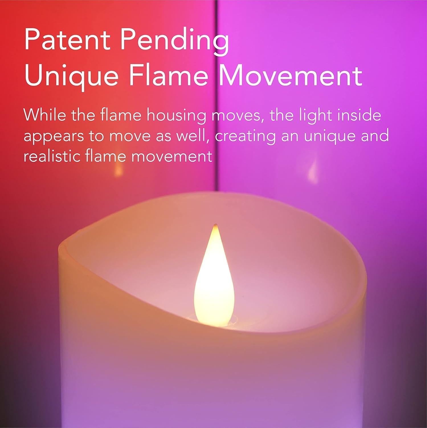 3×7 Real Wax Flameless Pillar Candle – Dimmable, Remote Control, Indoor Use Only