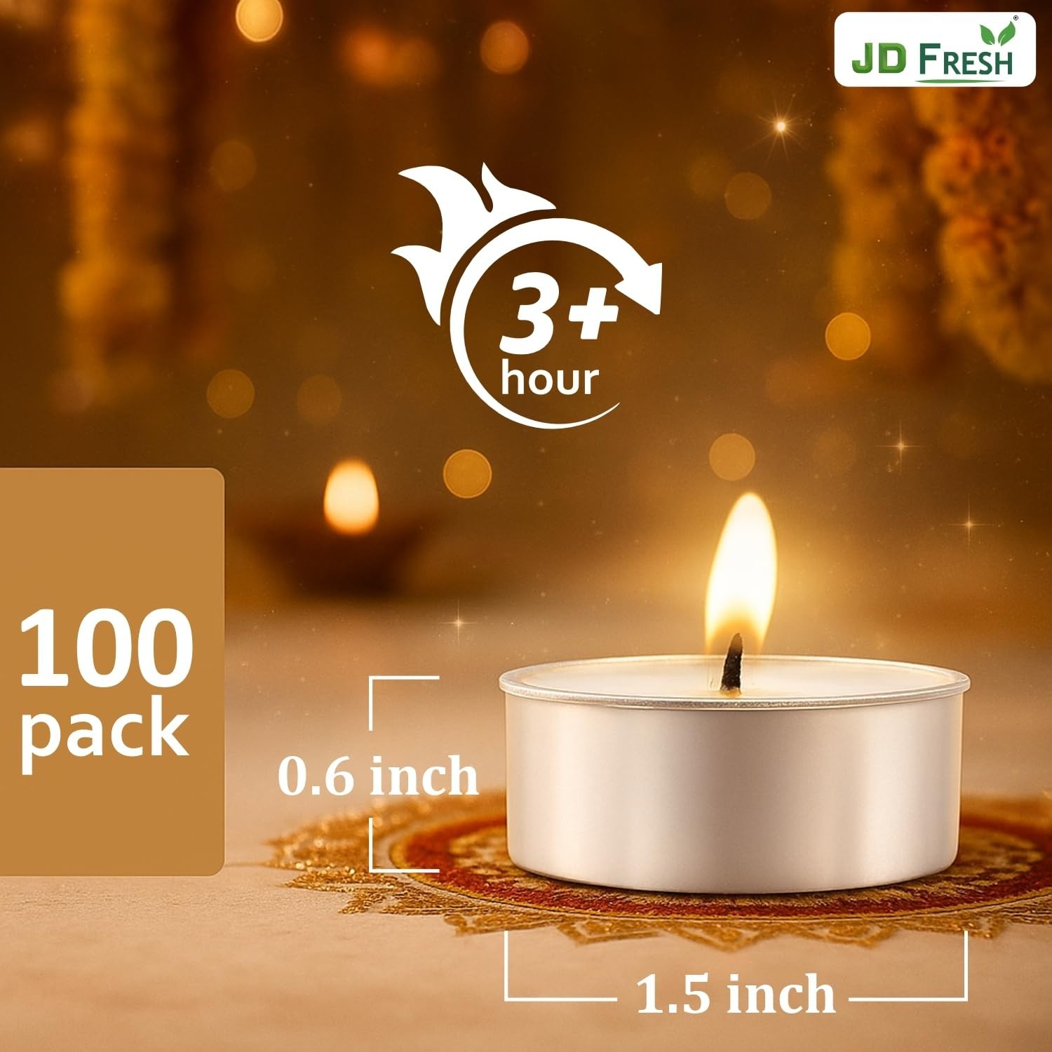 200 Pcs Multicolor Tealight Candles for Diwali/Smokeless & Dripless | Fast Ship