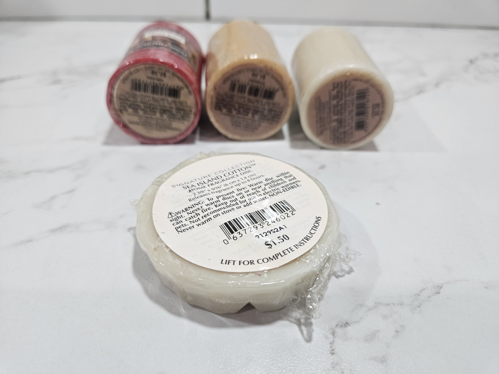 LOT OF (4) NEW SEALED ITEMS SLATKIN & CO. (3) VOTIVES (1) TART