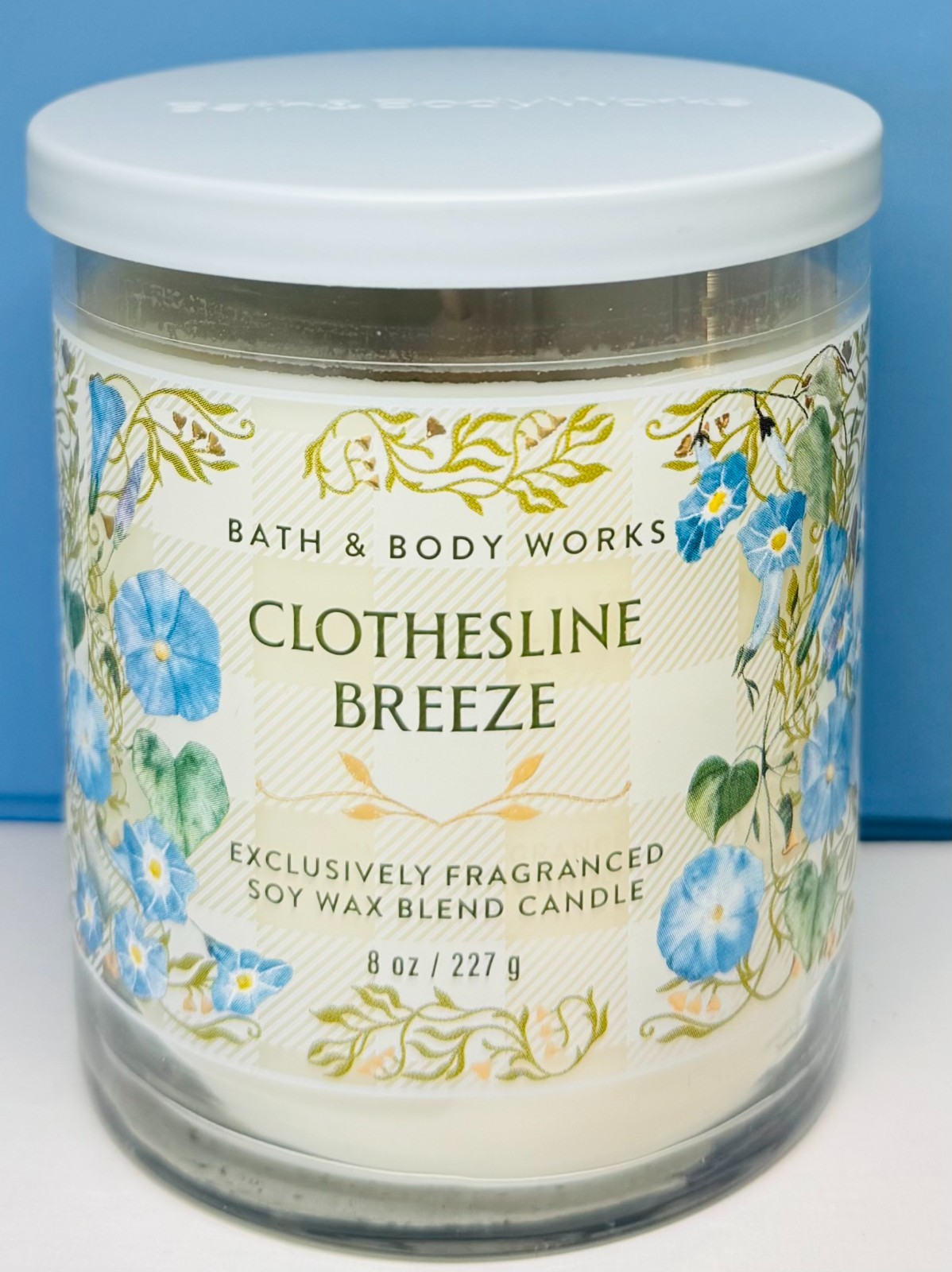 *NEW* CLOTHESLINE BREEZE ~ SINGLE WICK CANDLE ~ Bath & Body Works ~ SHIPS FREE!