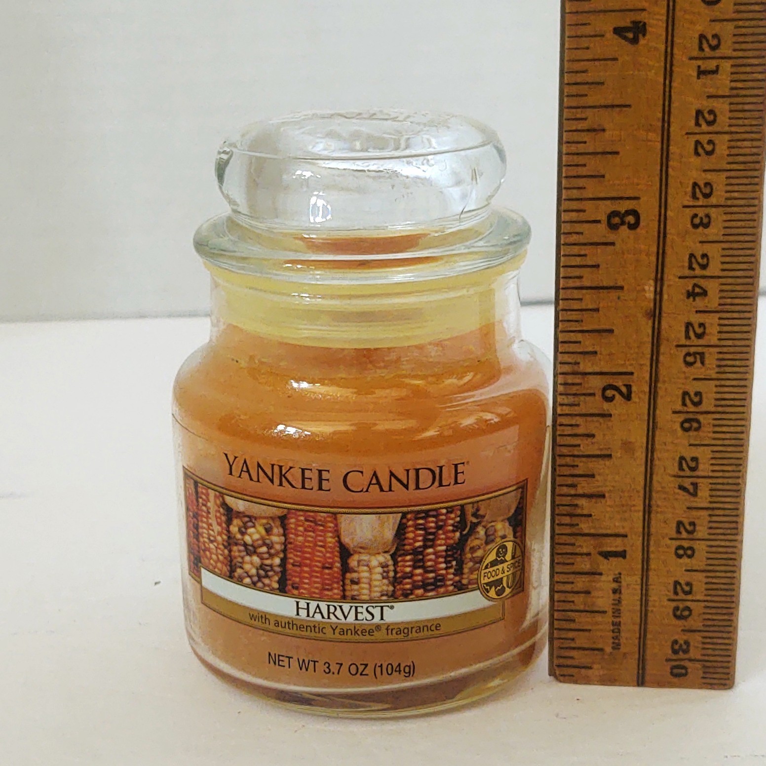 Yankee Candle HARVEST 3.7 oz Small Glass Jar Candle – 2013 Classic Vintage – NEW