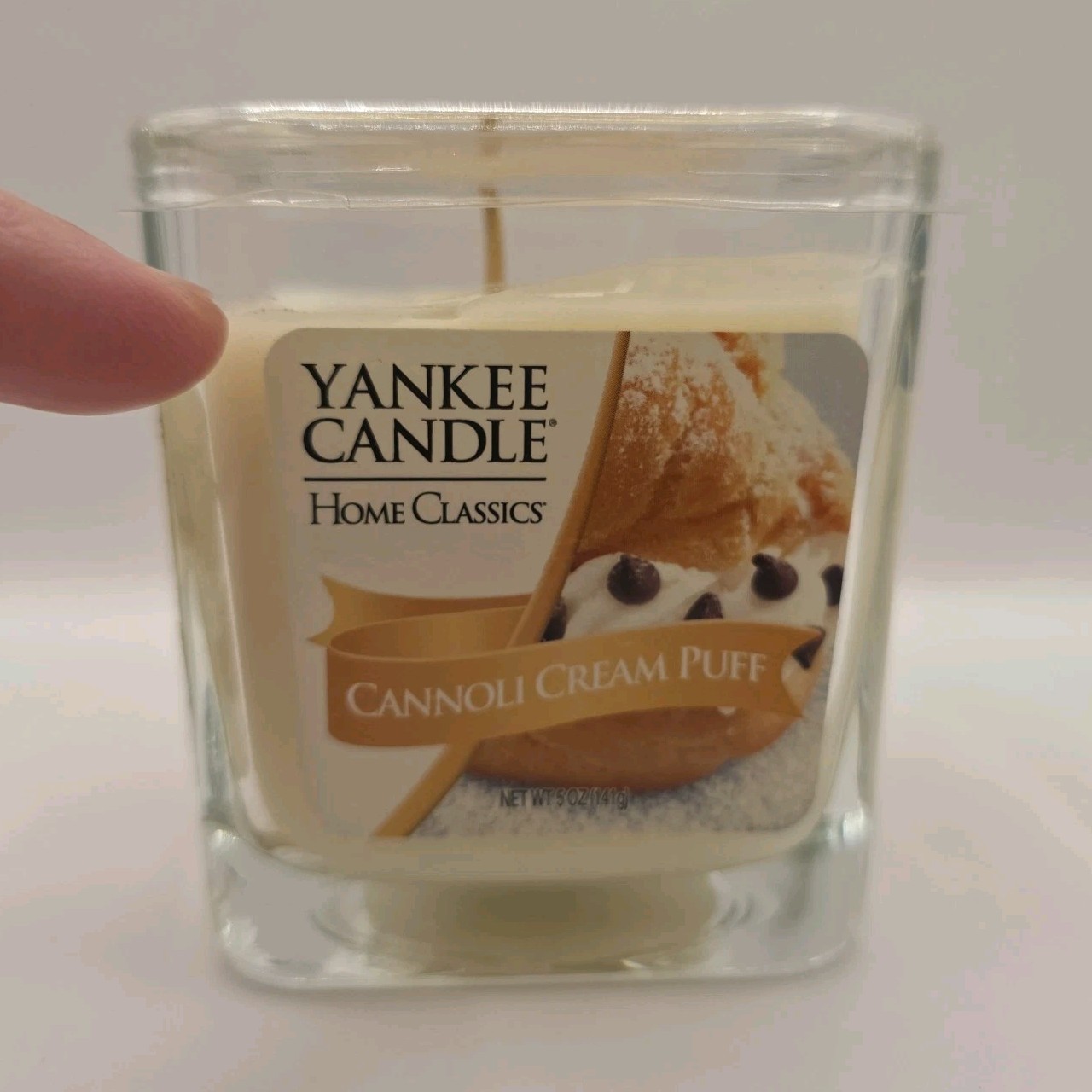 Yankee Candle Rare Cannoli Cream Puff Scented Candle 5 Ounces Mostly Full