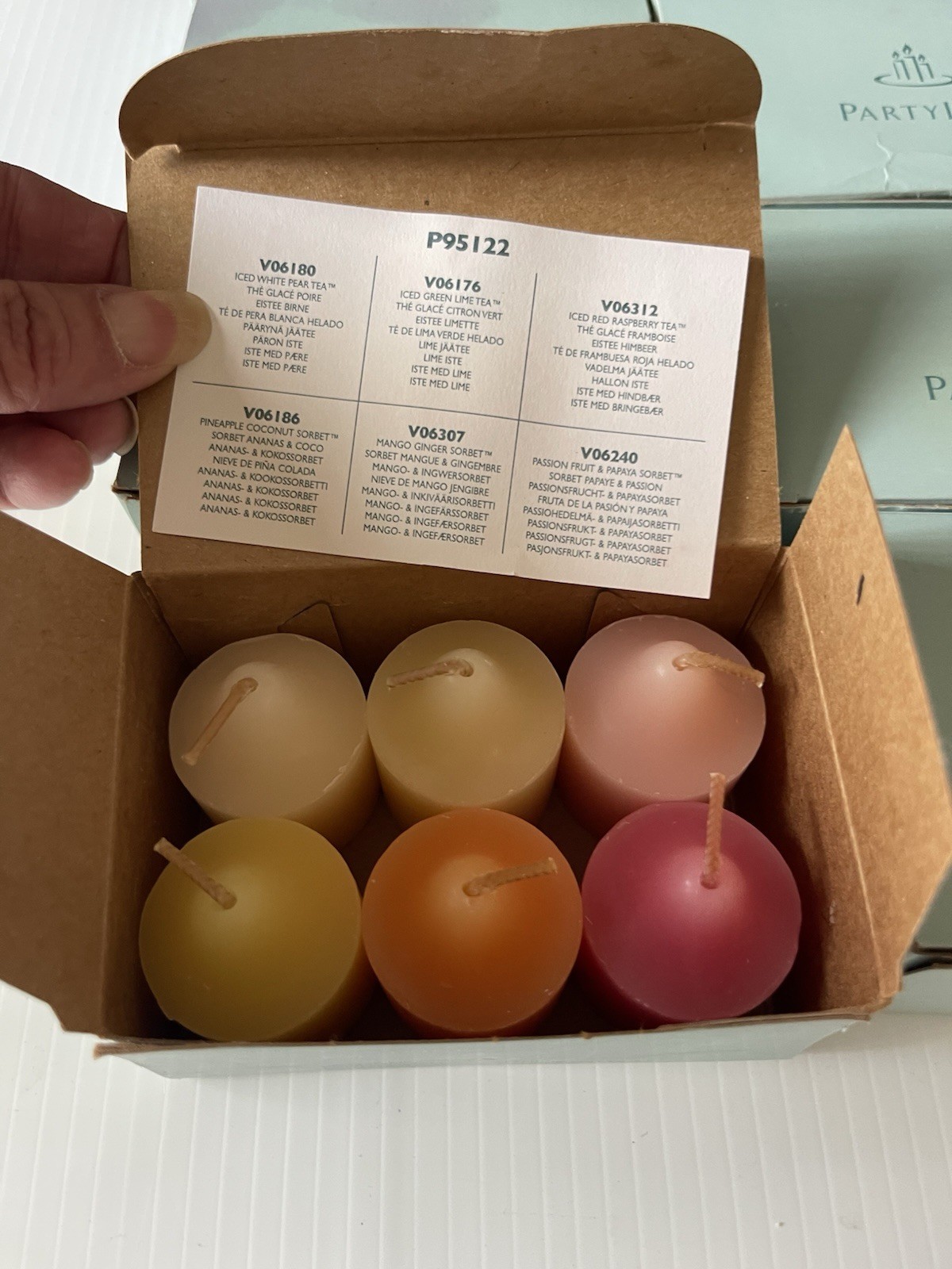 PartyLite Votive Candles Lot of 48 Assorted Smells 8 Boxes