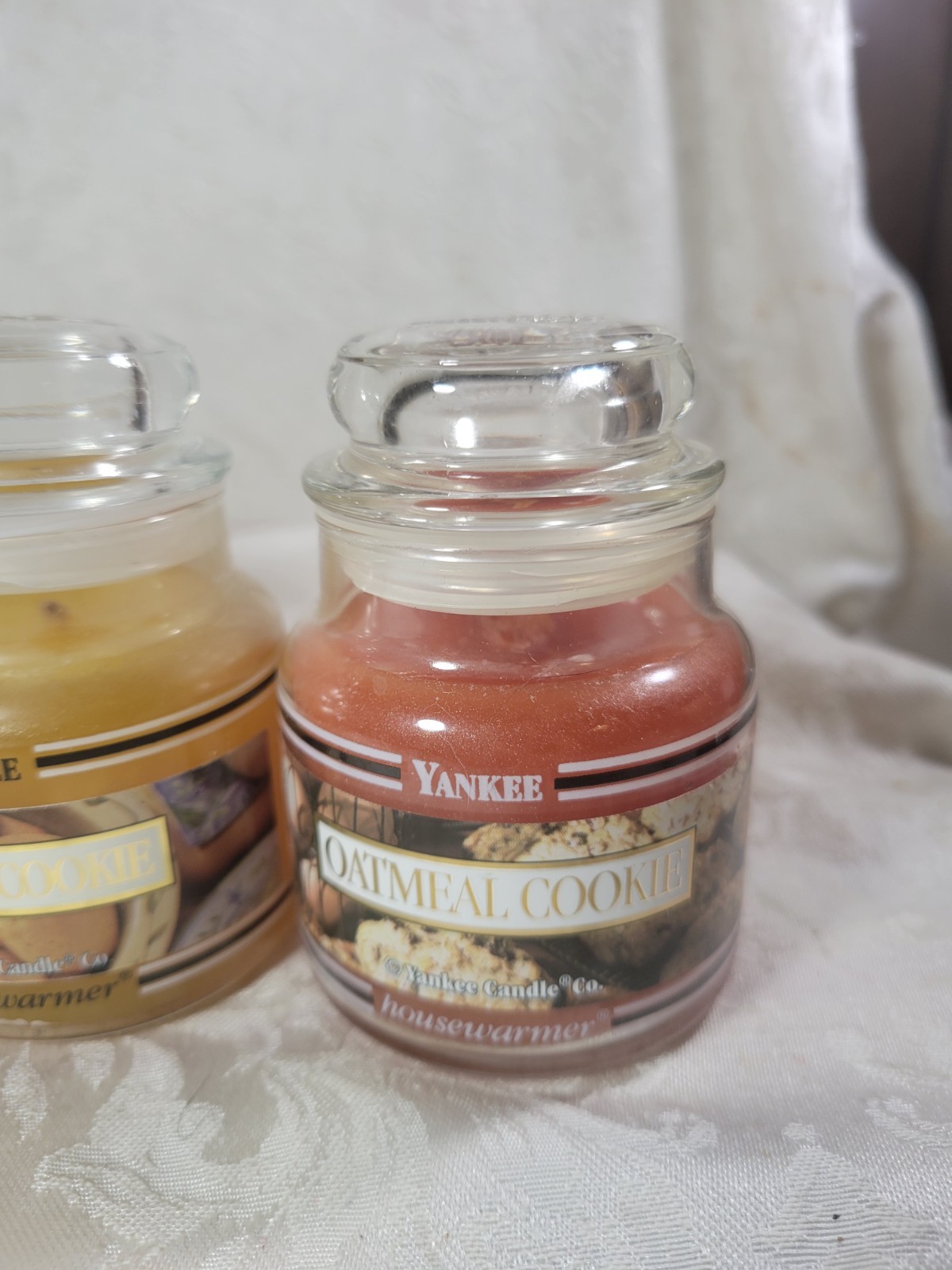 Yankee Candle Pumpkin Pie, Vanilla Cookie & Oatmeal Cookie Small Jars – Unburned