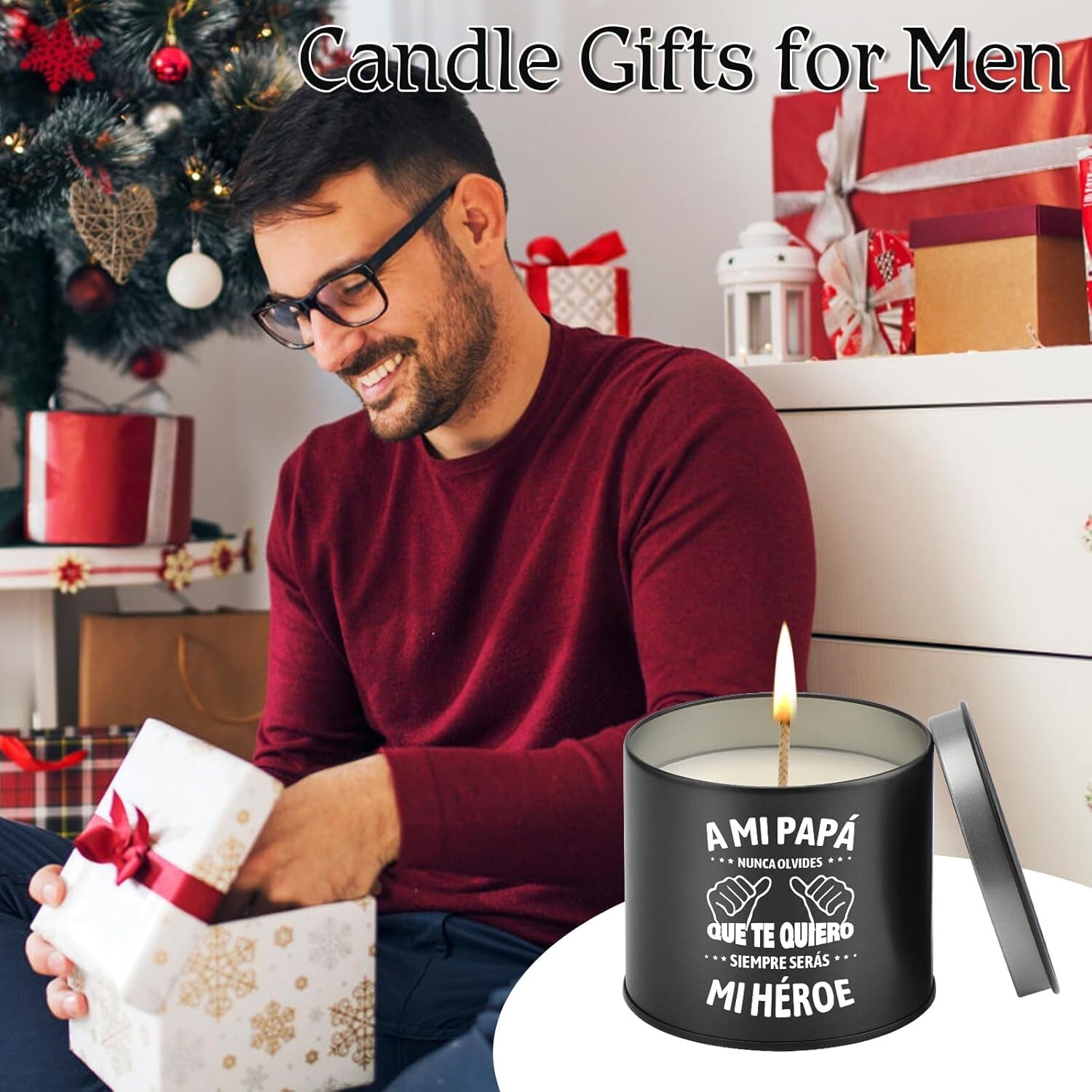 Gifts for Dad Candle for Fathers Day 9oz Scented Candle Dad Birthday Spanish