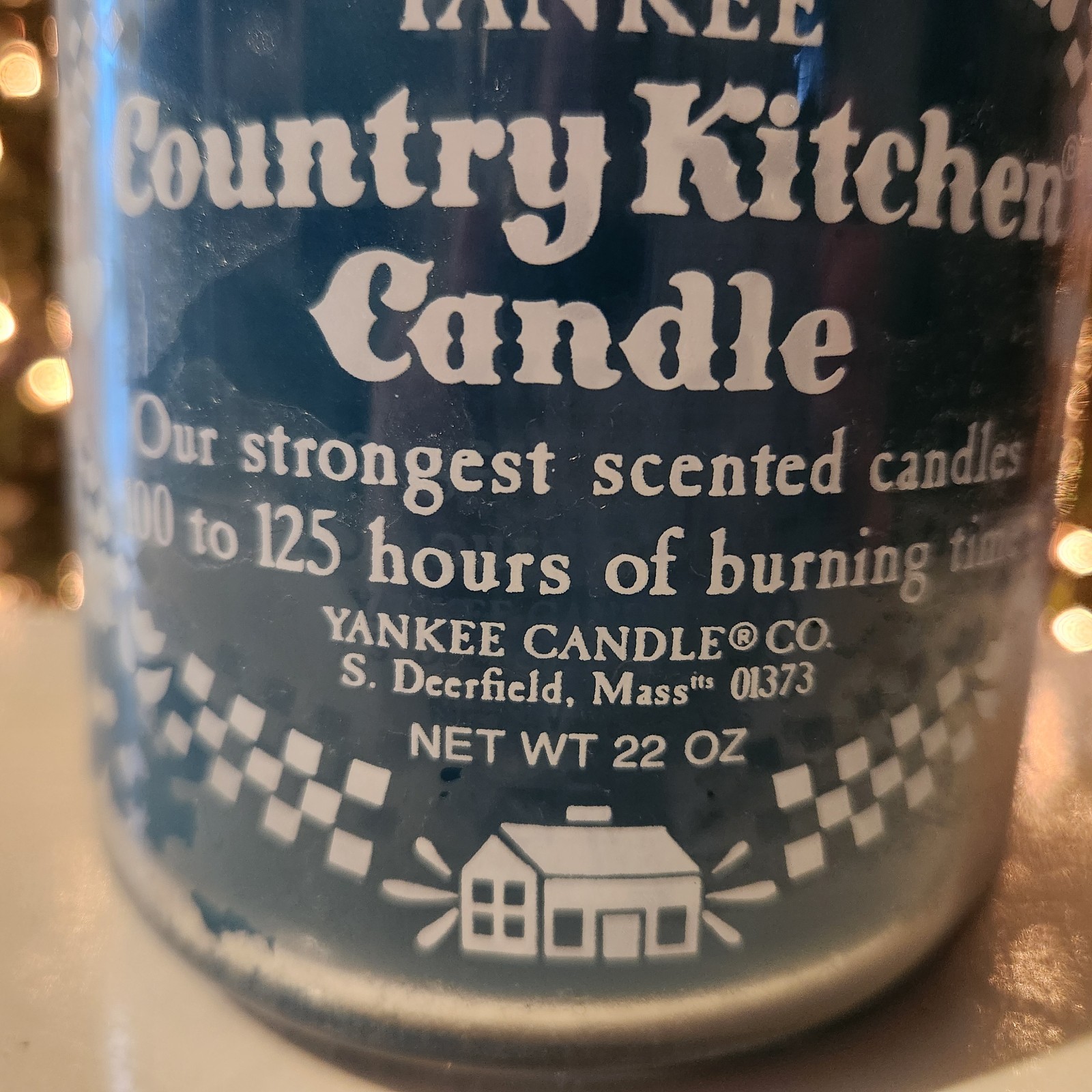 Vtg Yankee Country Kitchen Candle “Morning Mist” 22oz Large Jar *Retired* 1980’s