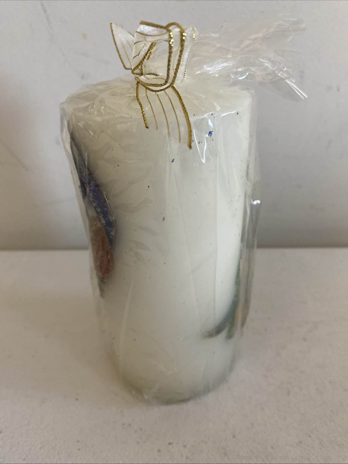 Pier One Imports Peacock Unscented Decorative Candle NEW