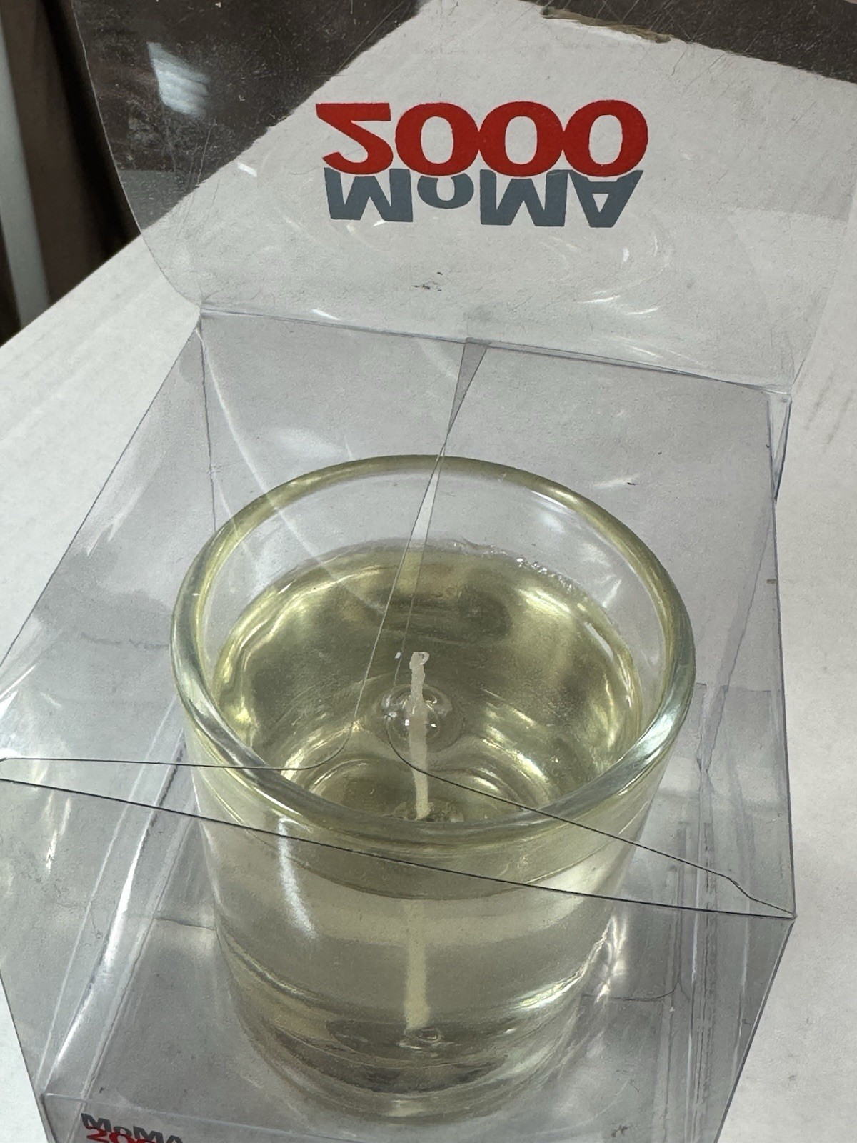 MoMA 2000 Gel Jelly Candle New in Box, Museum of Modern Art New York City