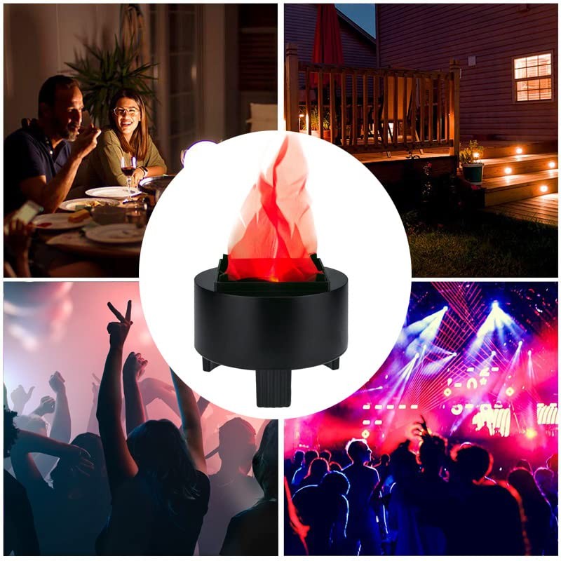 3D LED Fake Fire Flame Light, Artificial Flickering Flame Lamp Bulb Electric …