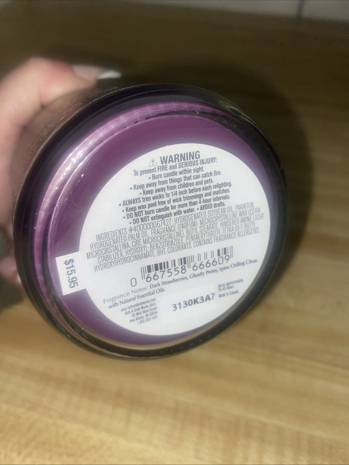 New Bath & Body Works GHOUL FRIEND Scented 1 Wick 7 OZ Glass CANDLE Twist Cap