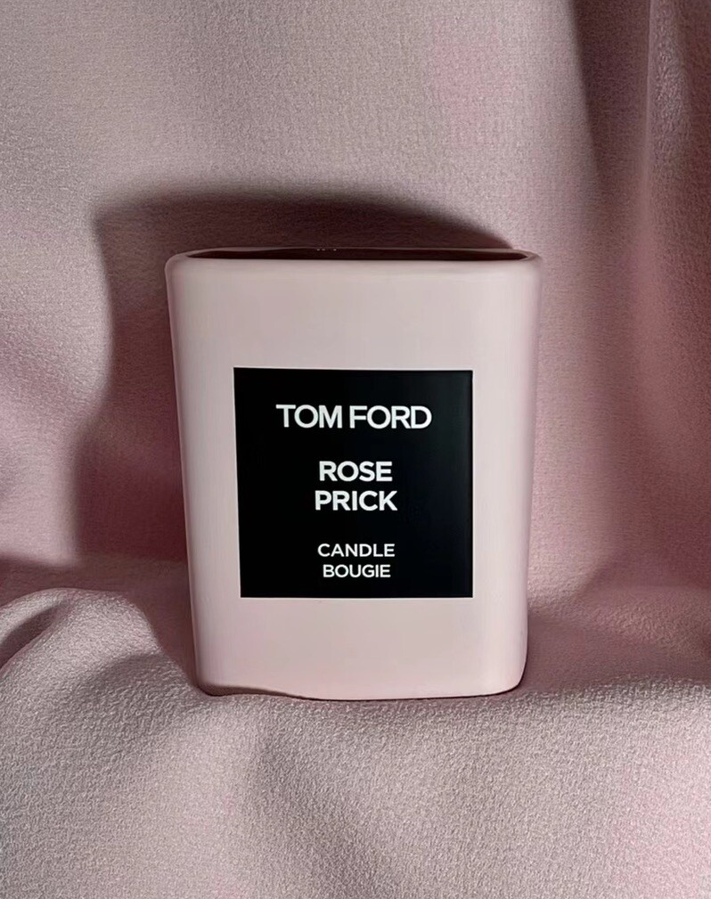 Tom Ford Rose Prick Candle Bougie – Brand New, Sealed in Box, Height 2.25″