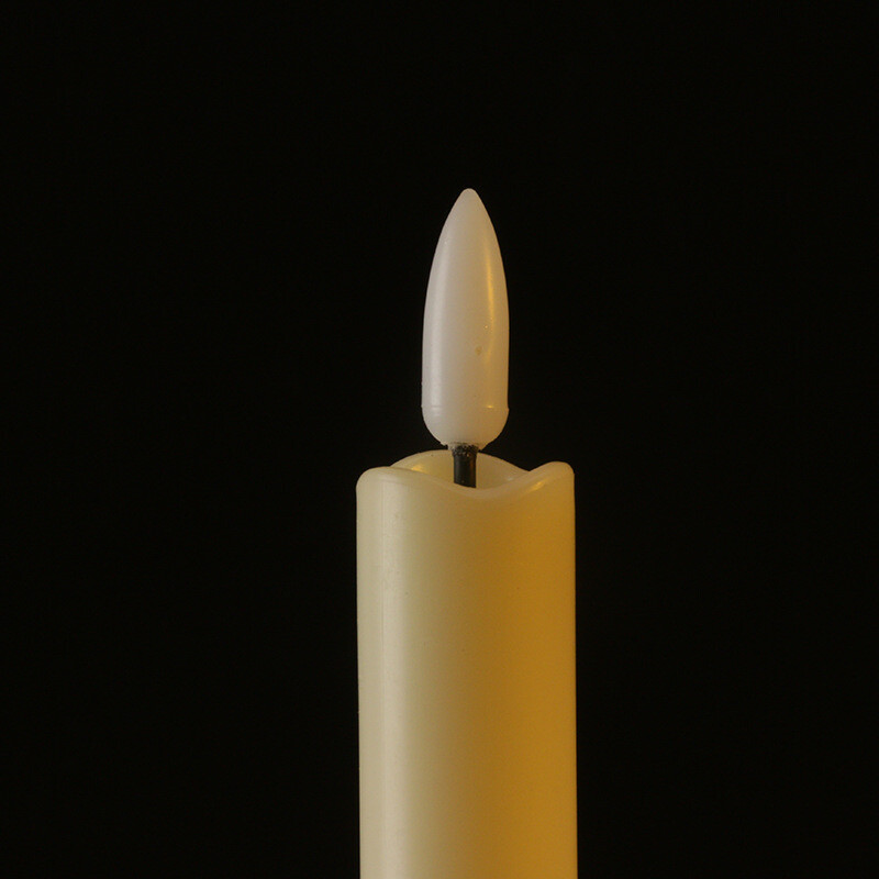 Battery Powered Flickering Flameless Taper LED Candles Light Remote Control