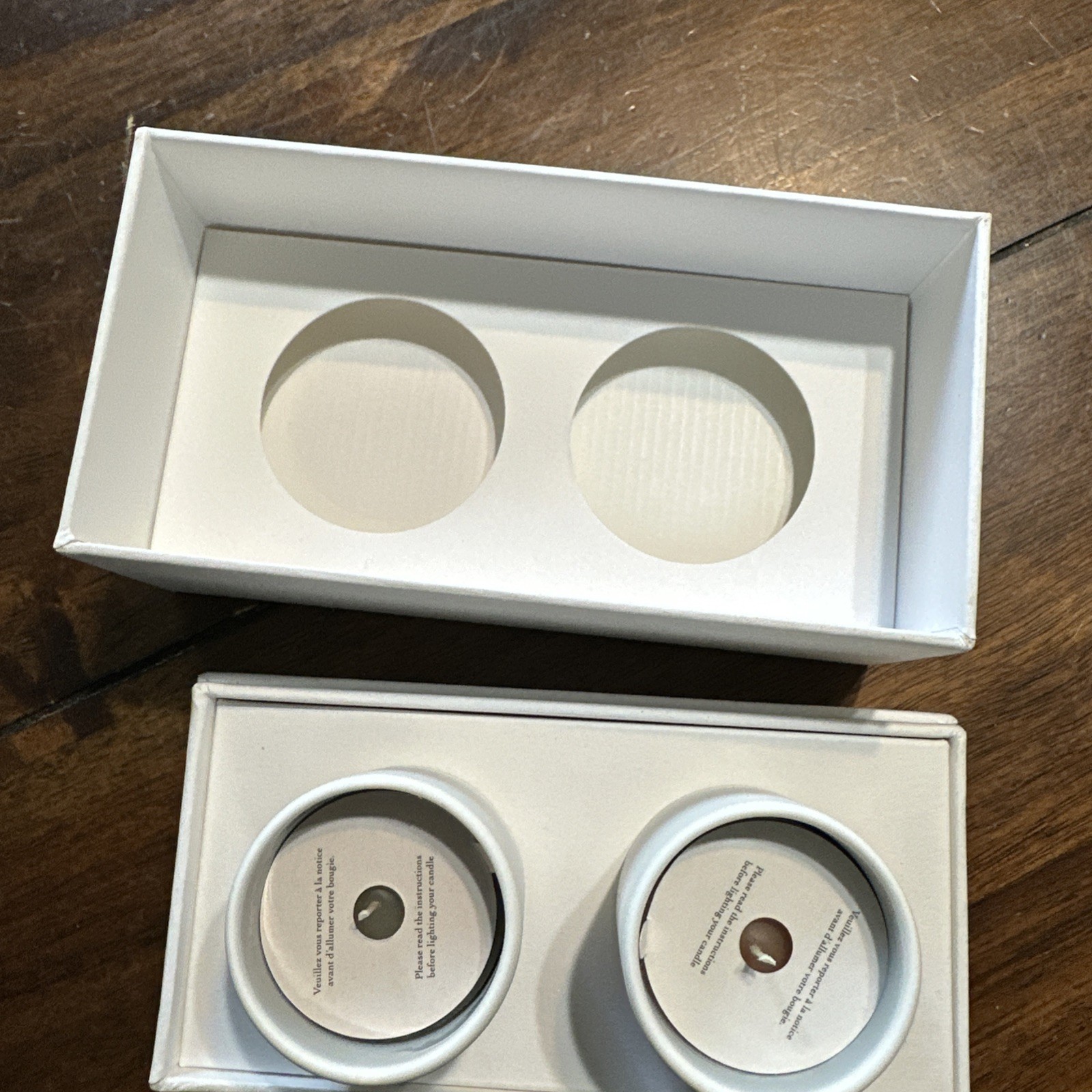 NEW Christian Dior Mini White Ambre Nuit Jardin DOrangers Votive Candle Set