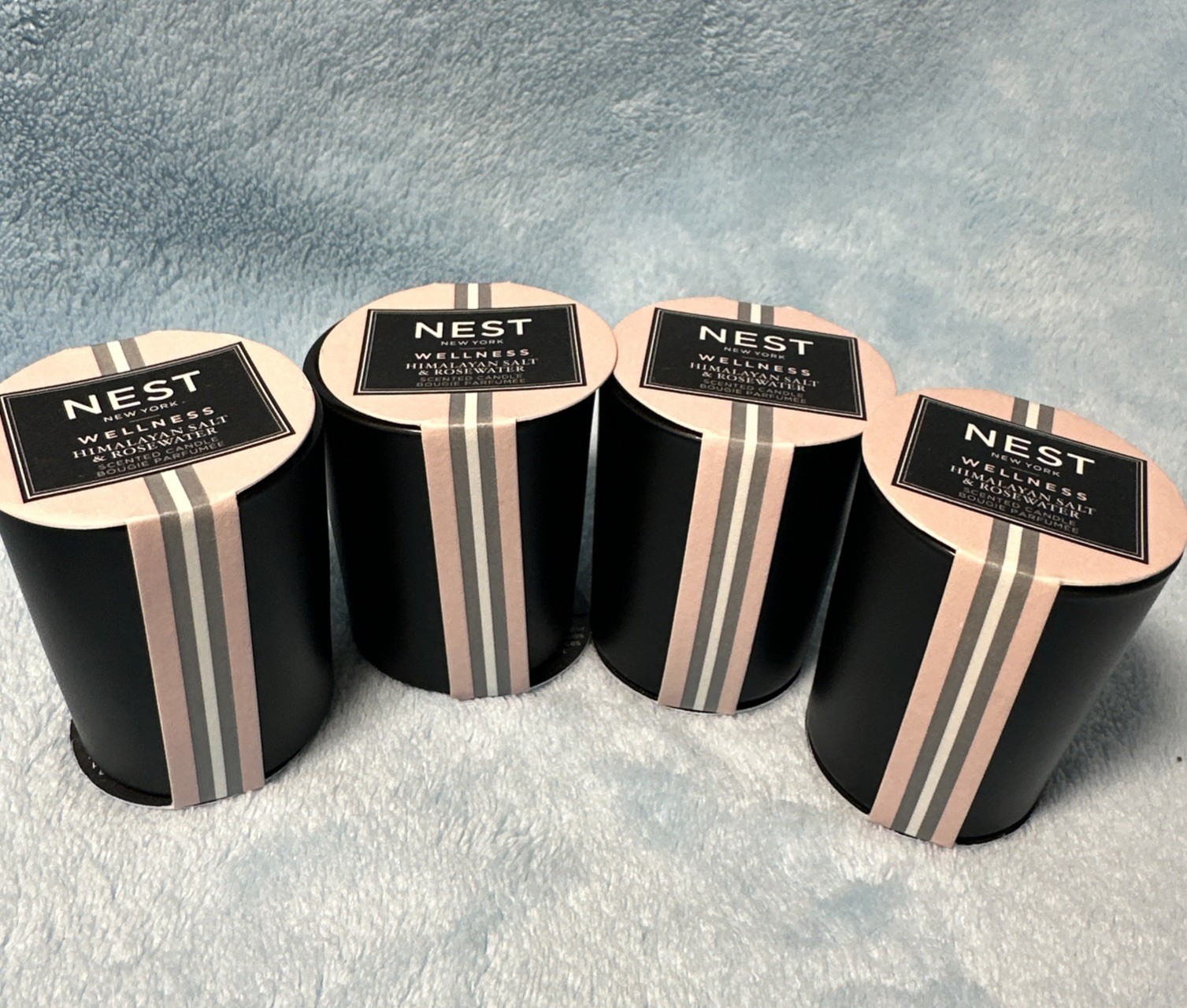NEST New York Mini Votive Candle Lot of 4 – Wellness Himalayan Salt & RoseWater