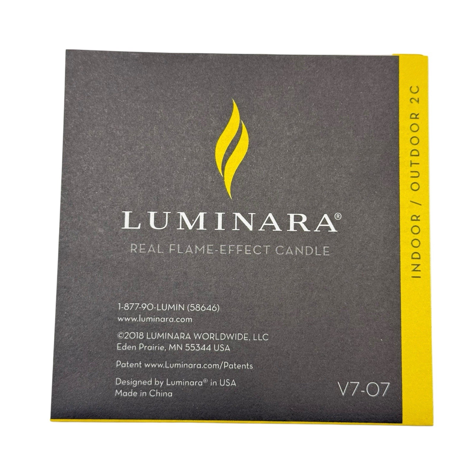 Luminara Basket Weave Indoor Flameless LED Candle for Decor – 3.5″ x 6.5″ 994085