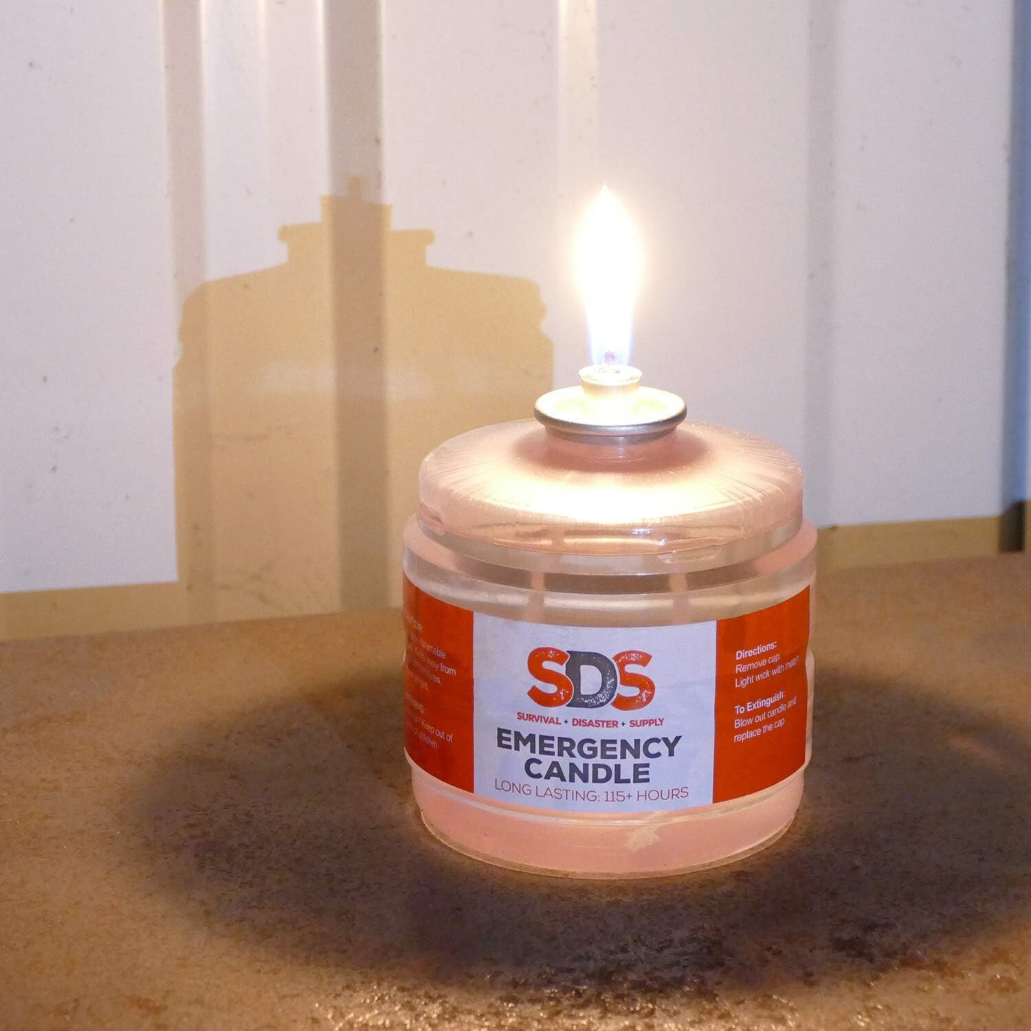 115 Hours Candle Safe Clean-Burning Odorless & Smokeless Emergency Long Term Use