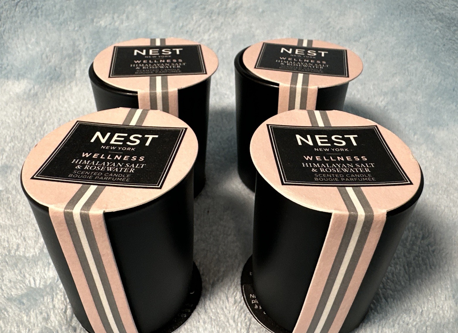 NEST New York Mini Votive Candle Lot of 4 – Wellness Himalayan Salt & RoseWater