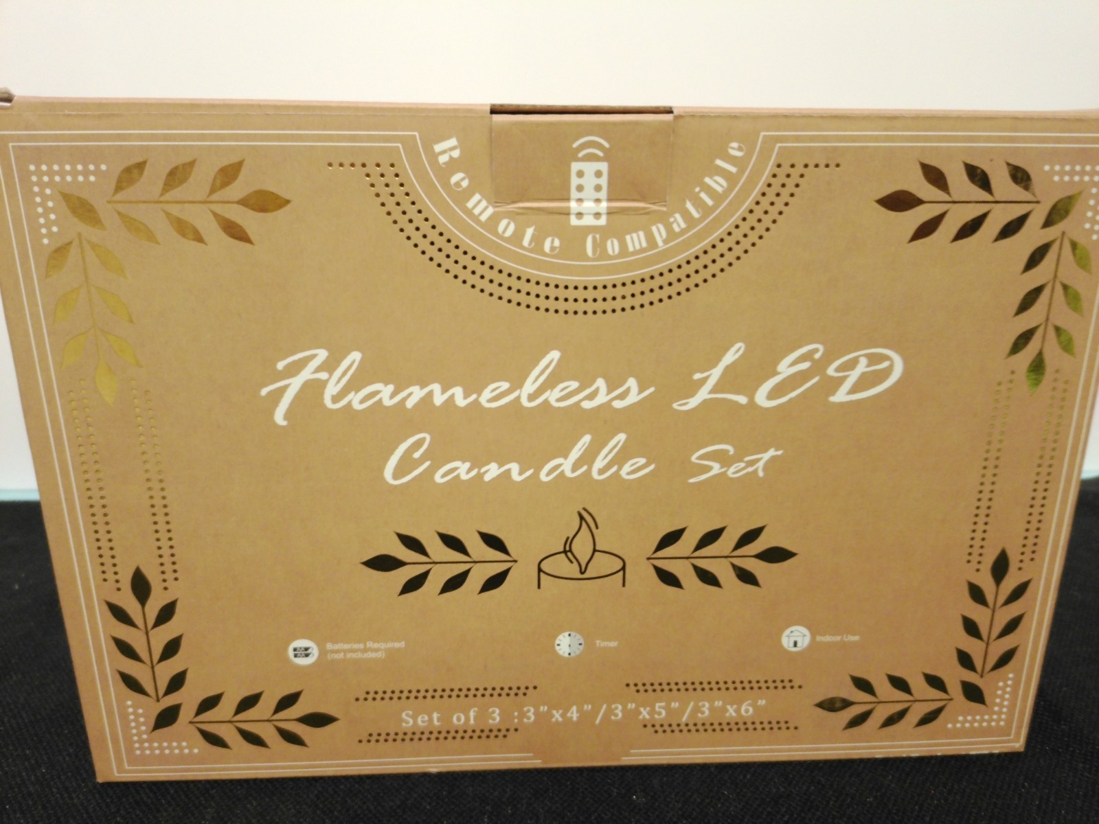 Flameless LED Candle Set of 3