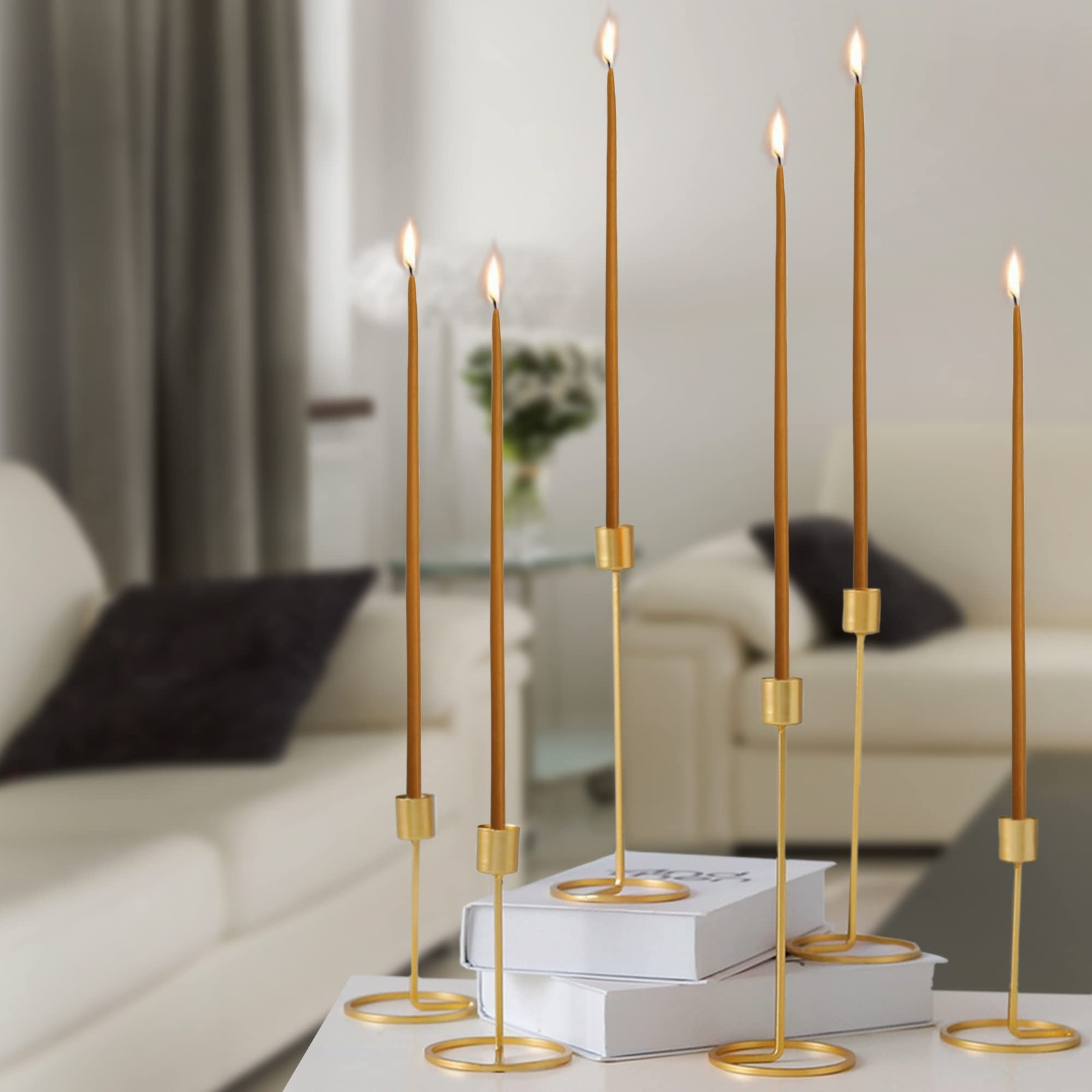 33 Natural Beeswax Taper Candles 9 Tall Blessed Church Jerusalem Holy Land