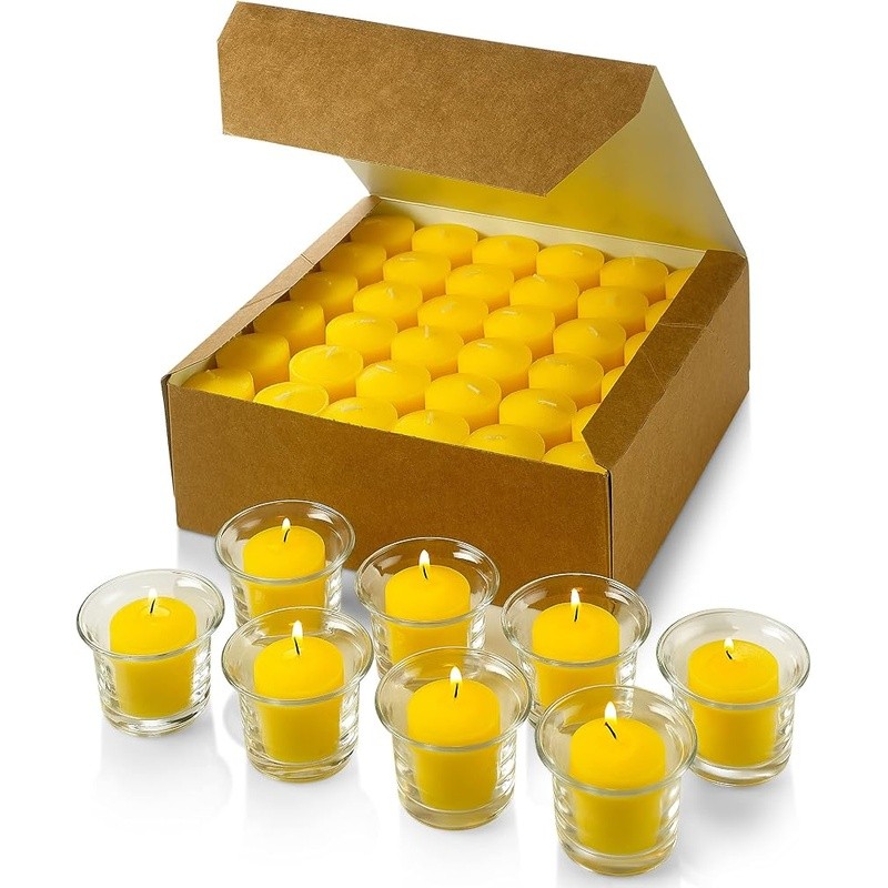 72 Citronella Candles Bulk Scented Citrus Long Burn Indoor Outdoor Use
