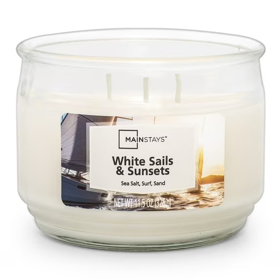 (2 Pack) 3-Wick Scented Candle, 11.5 oz Glass Jar Free Shipping in 2 Days..