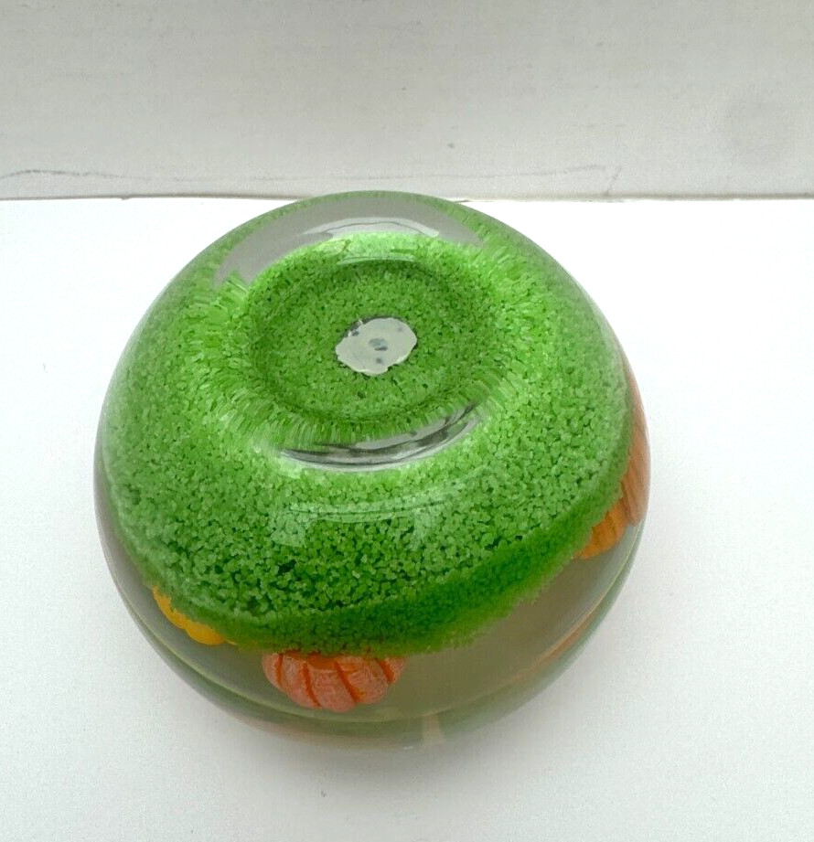 Fall Pumpkin Patch Gel Wax Glass Round Scented Candle Glow Bowl Halloween