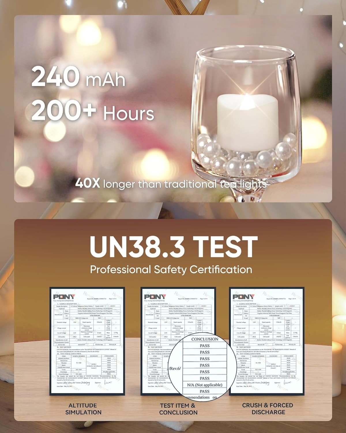 Elegant 24 Flameless Tea Lights – 200+ Hour Battery Life for Every Occasion