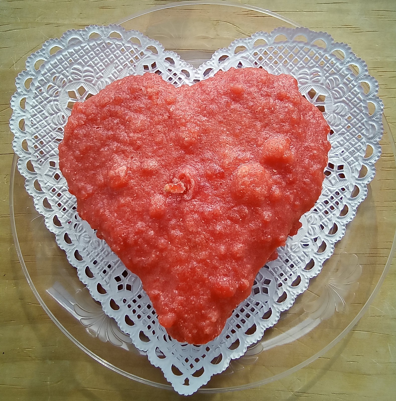 Valentine’s Primitive style Heart Candle handcrafted Scented 4 in. Love romance