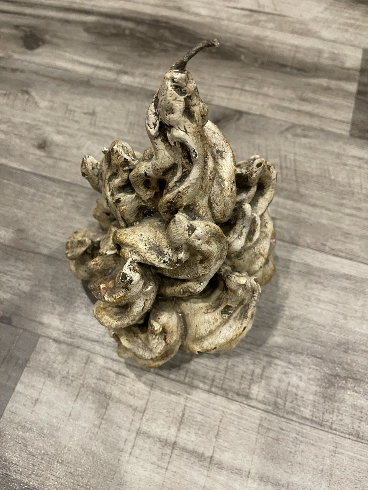 Vintage MAC (MarCo) sculptured candle Flame Fire Shaped California Artisan # 538