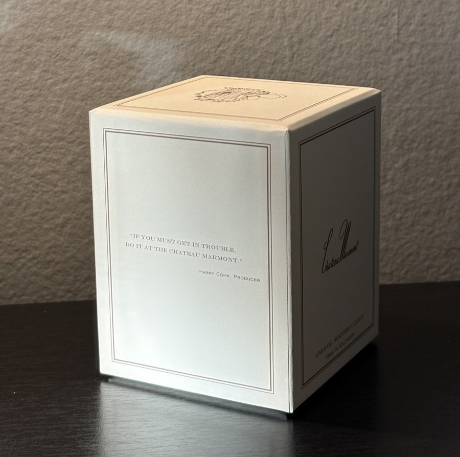 New Chateau Marmont Hollywood 100% Authentic Luxury 8oz. Candle NEW Matches