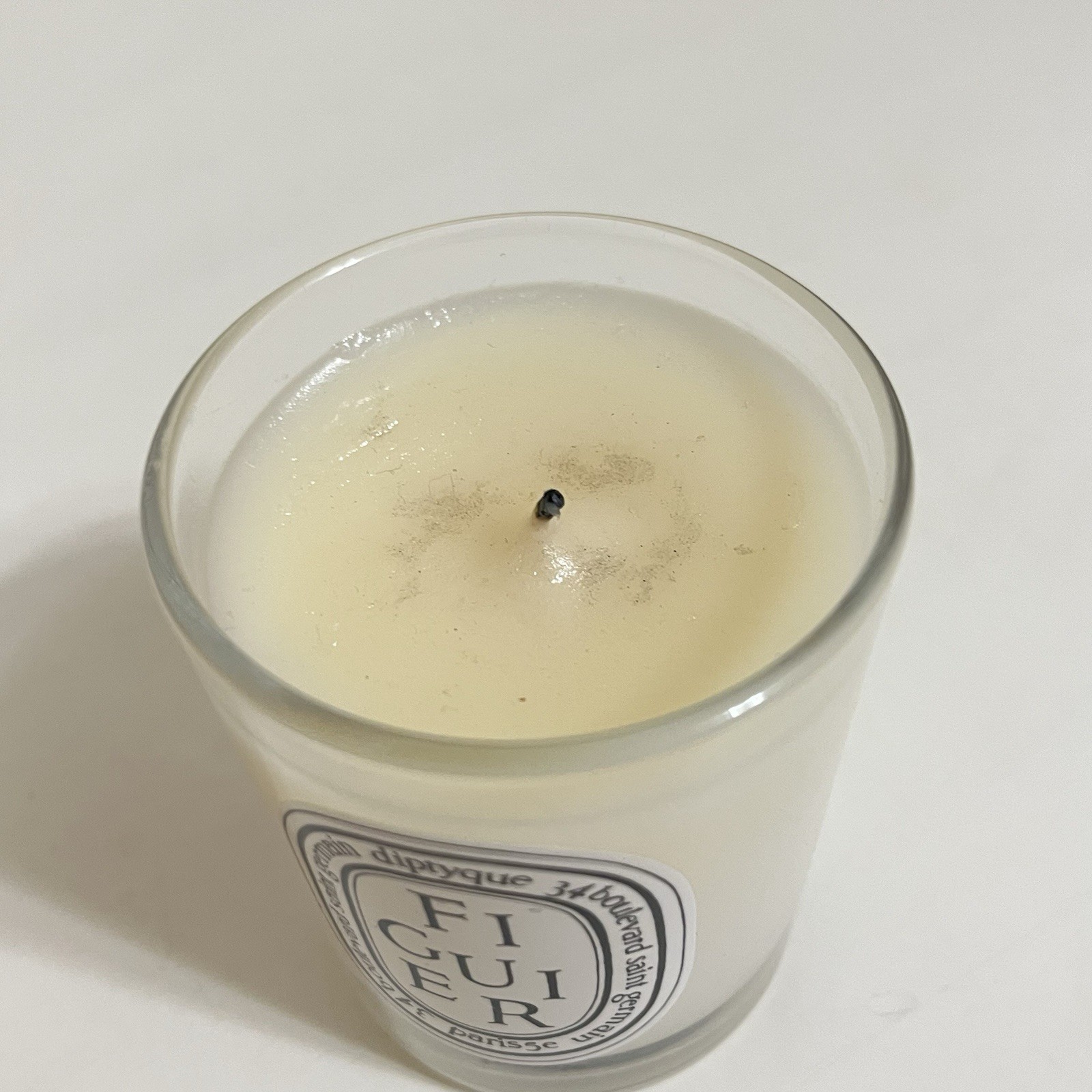 Diptyque Bougie Parfumee Figuier Fig Tree Scented Small Candle 70g 2.4 oz USED