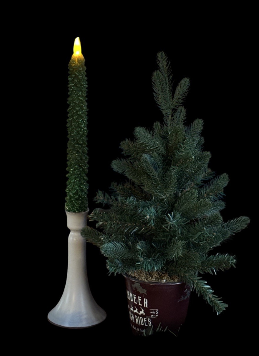 Pier 1 Imports Holiday Flameless LED Taper Candles Takes 2 AAA Batteries Each