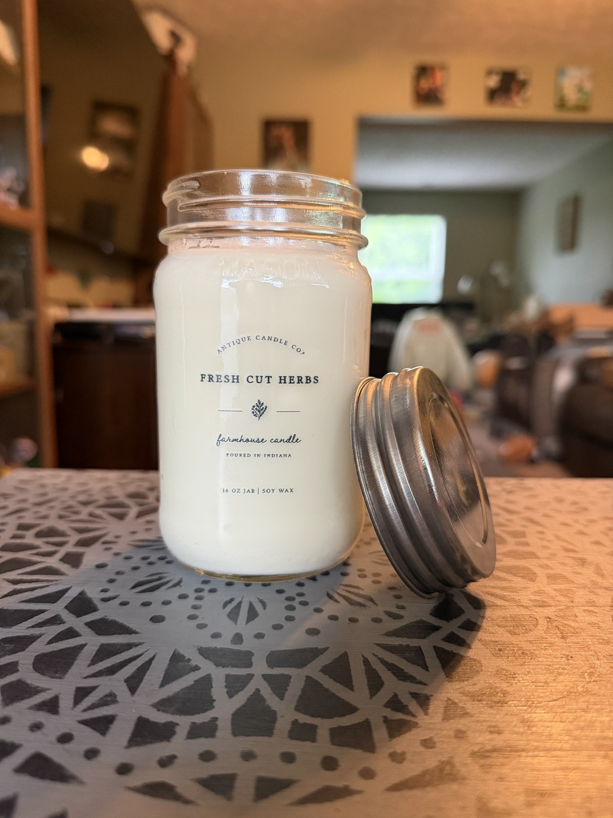 Antique Candle Co. Fresh Cut Herbs 16 oz Farmhouse Soy Wax Candle