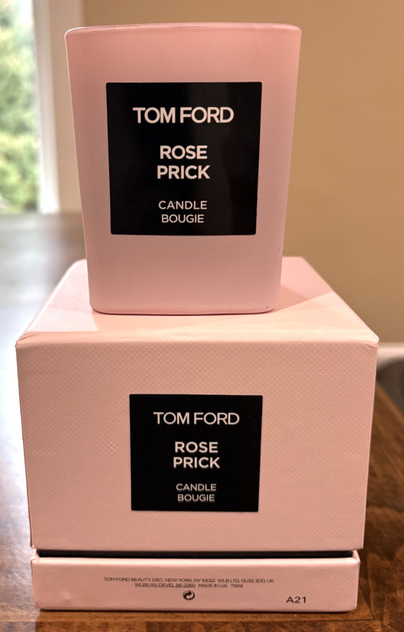 Tom Ford Rose Prick Candle 7oz 200g Private Blend Pink Luxury Bougie Unused