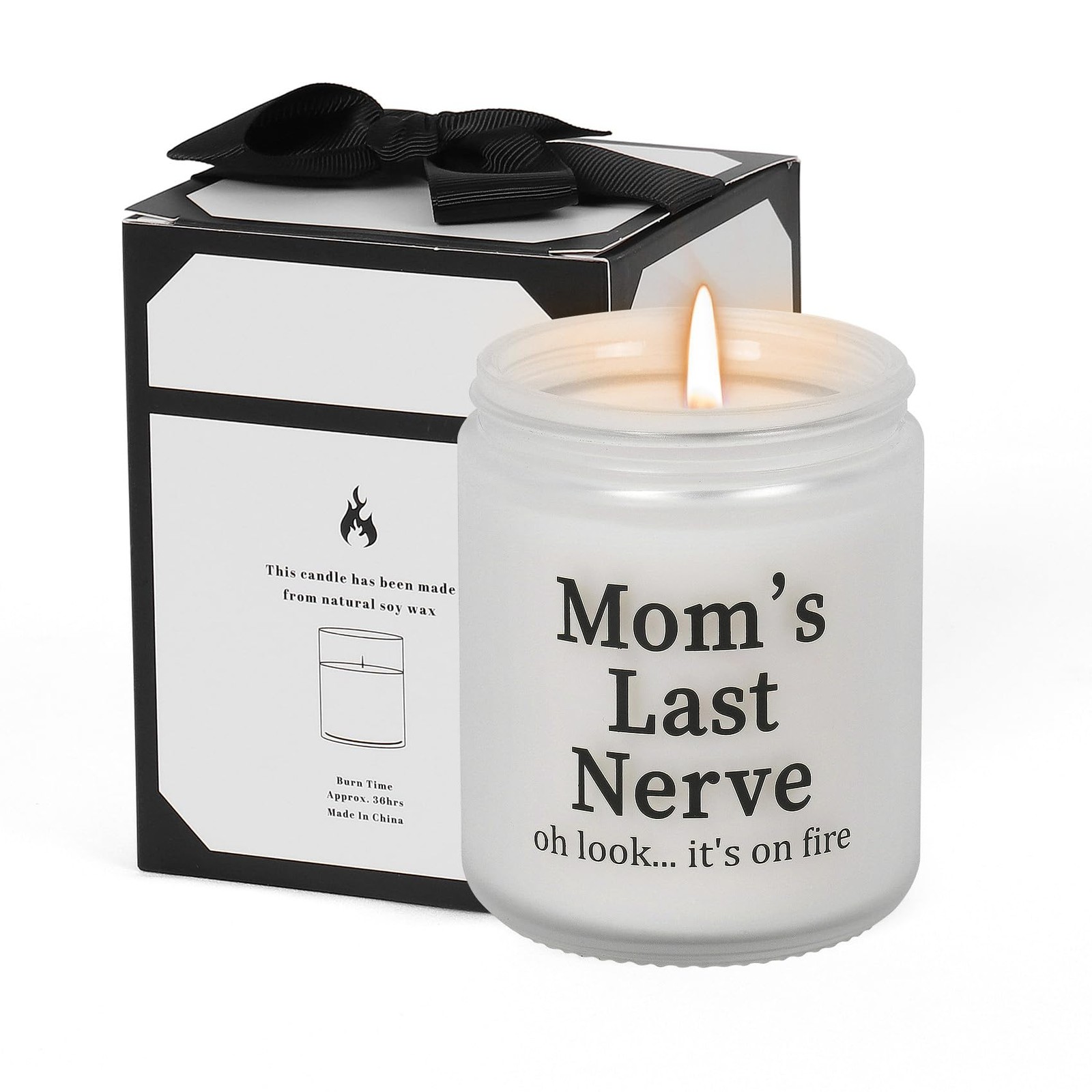 Funny Gift For Mom Scented Candle Mom Last Nerve Natural Soy Bluebell 8oz