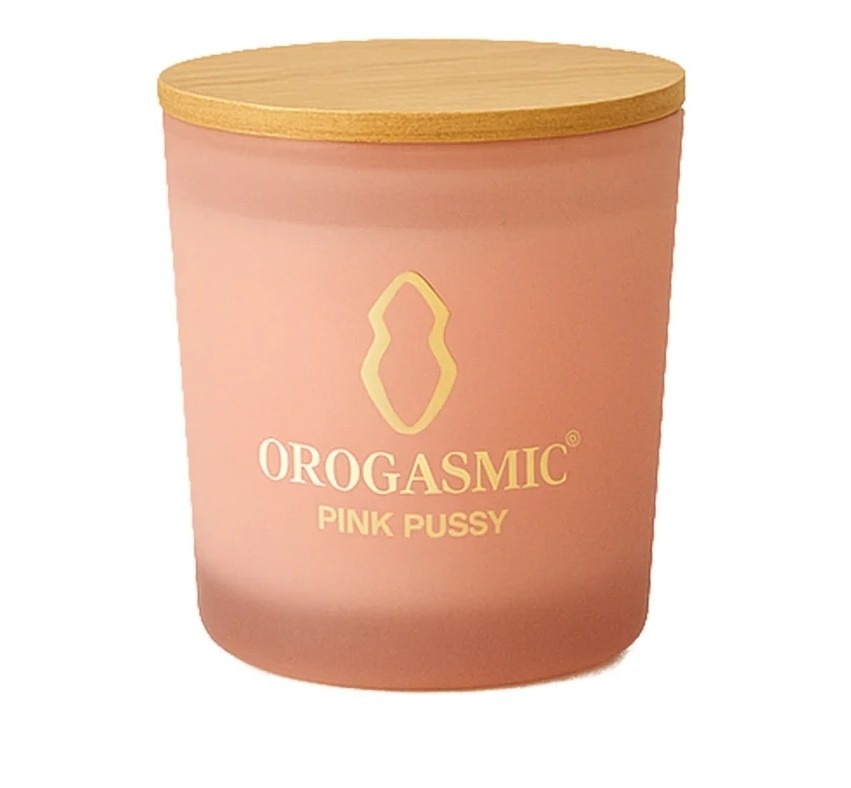 ORGASMIC PINK PU**Y Premium Scented SOY candle Limited Edition BNIB MSRP $125.