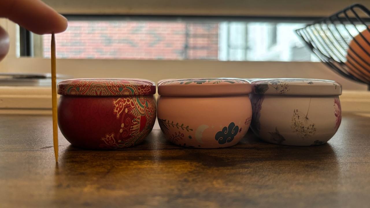 Handmade Soy Wax Candles – Set of 6 in Decorative Tins, Organic and Eco-Friendly