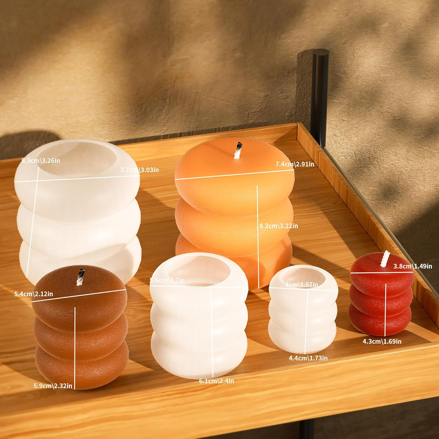 3 Pack round Cylinder Multiple Size Cylinder Candle & Resin Mold – Resin Casting