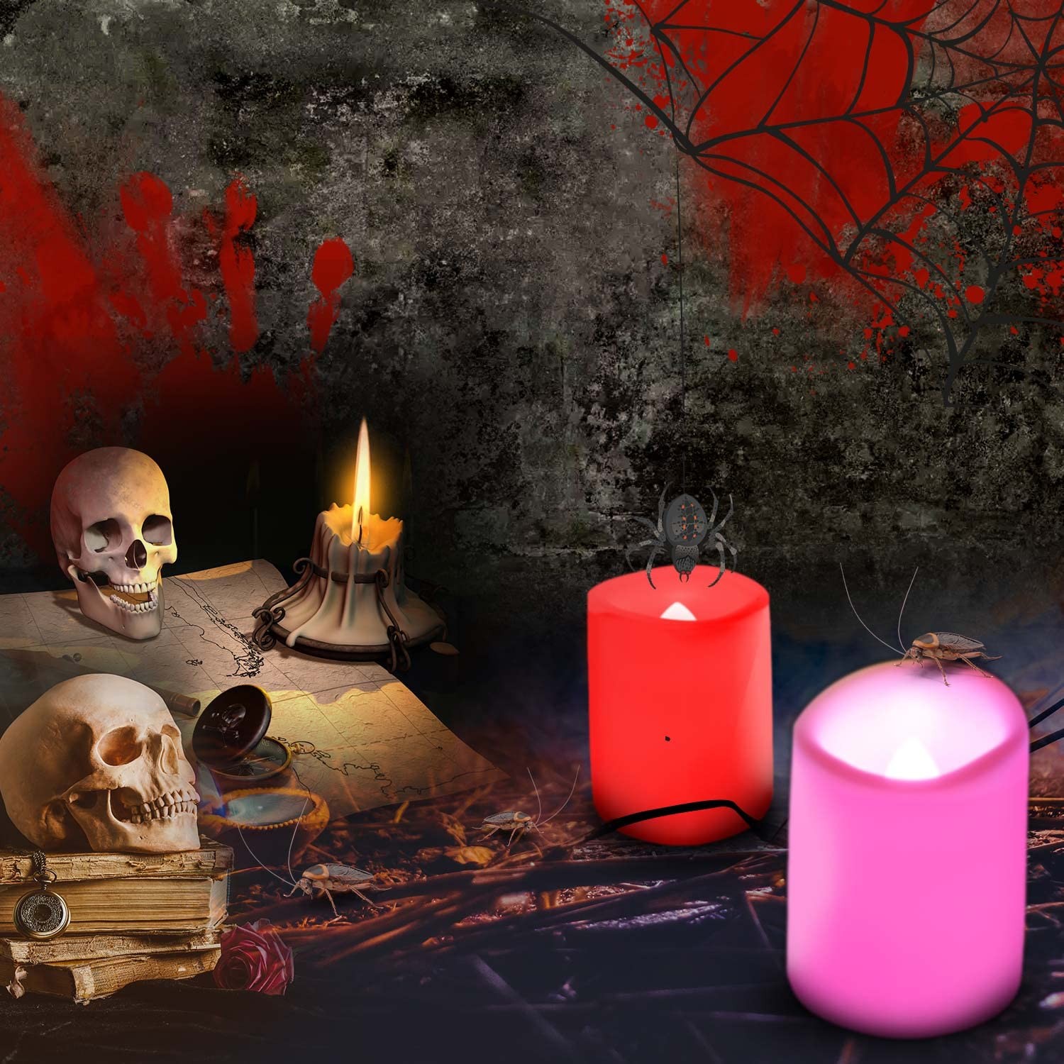 CANDLE IDEA 6 PCS Color Changing Remote Flameless Flickering LED Timer Votive…