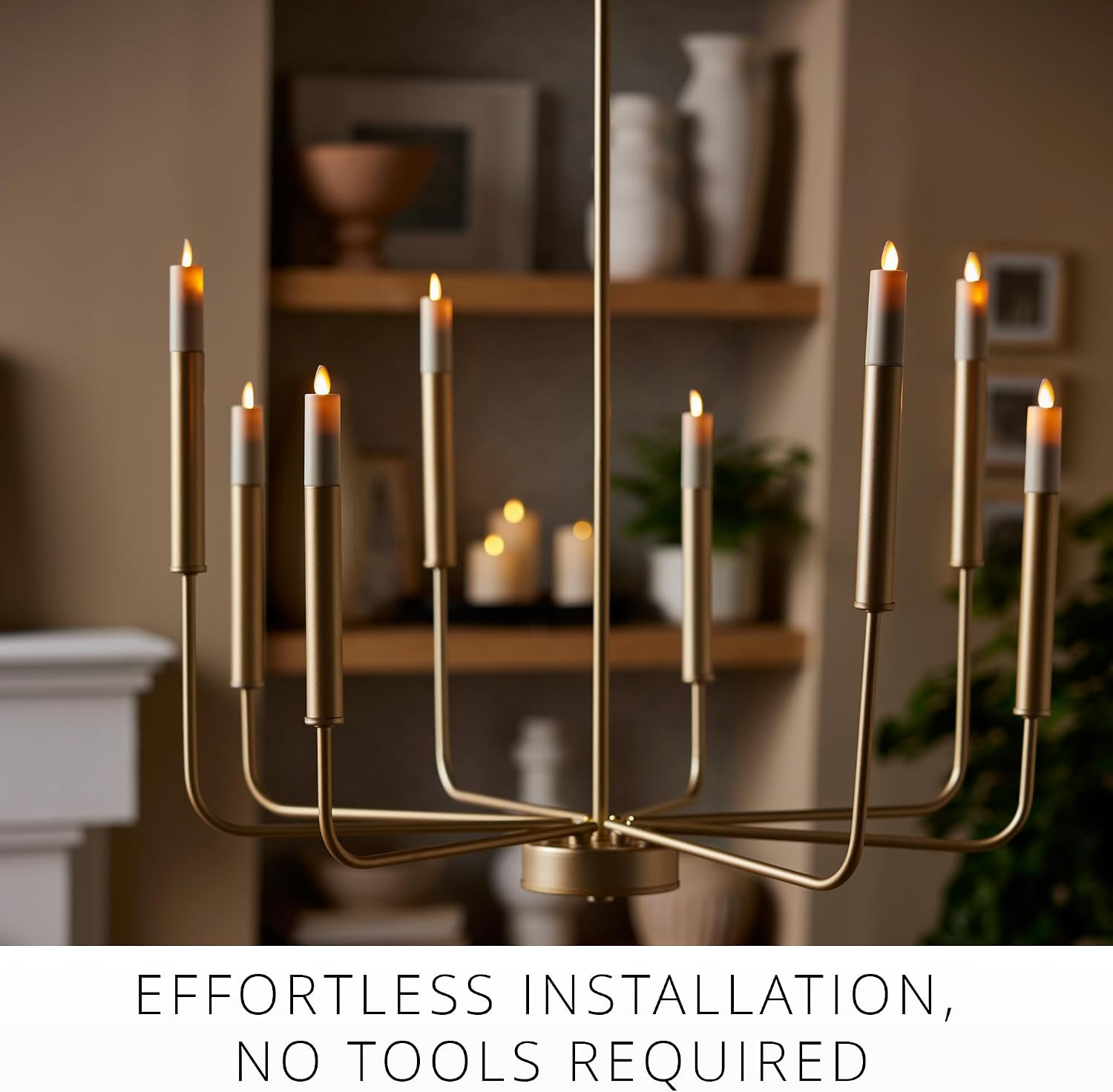 Luminara Set of 2 Pearl Ivory Flameless Candle E12 Taper Bulbs Flat Top – 1″ X 4