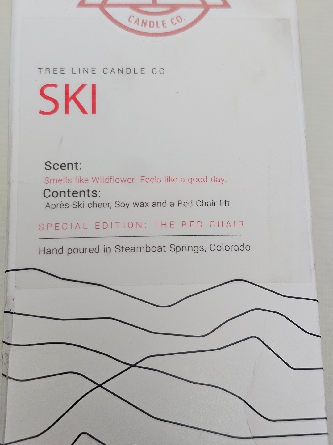 Tree Line Candle Co SKI special Edition Wildflower Candle NEW