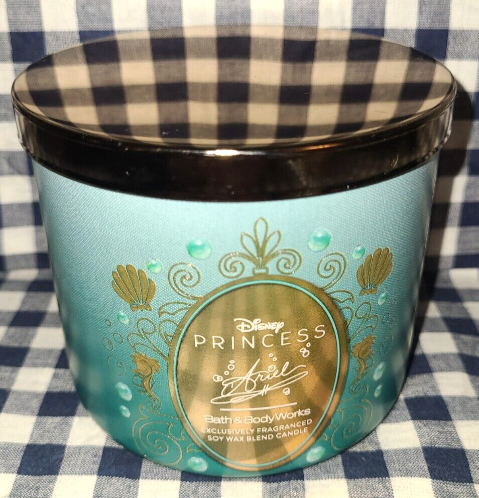 ALL NEW Ariel DISNEY PRINCESS 3-Wick Candle 25-45 hour 14.5 oz Bath & Body Works