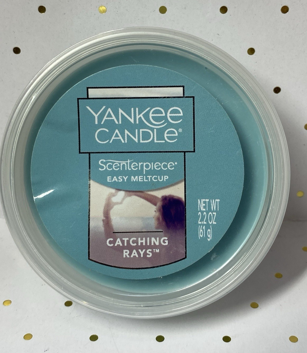 4 Yankee Candle Scenterpiece Easy Meltcup Catching Rays 2.2 oz. 24 Hr. Fragrance