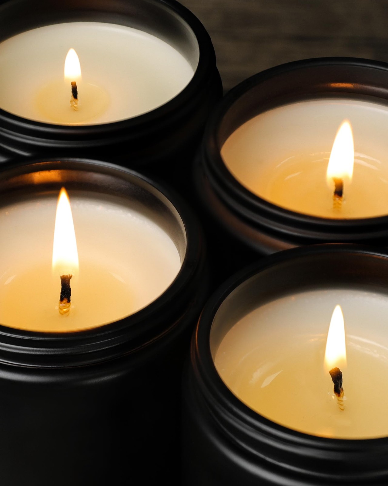 Scented Candles for Men – 4 Pack Candles for Home Scented, 36oz Soy Wax, 200 …