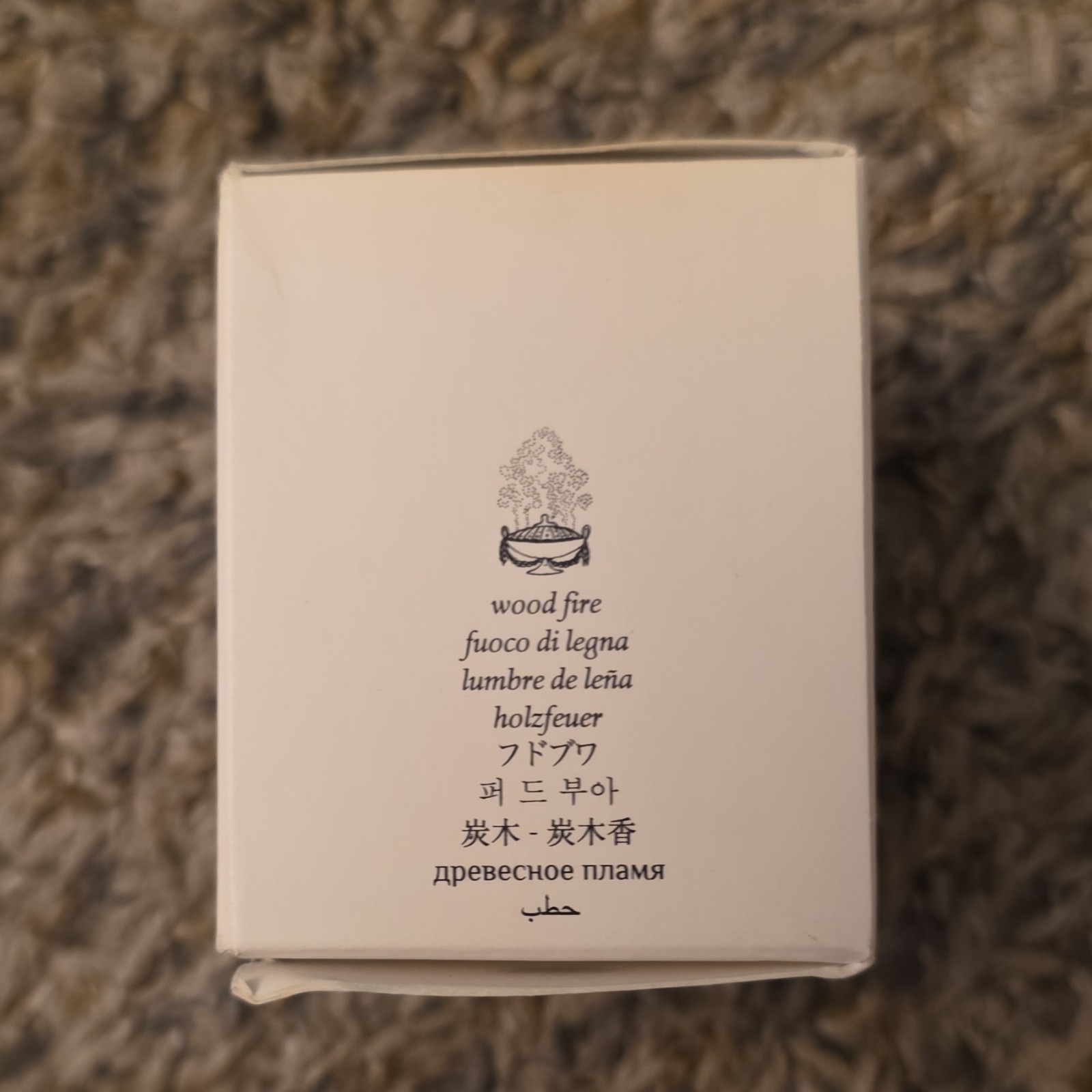 diptyque Feu de Bois Scented Candle Wood Fire 35g 1.23 oz White Wax
