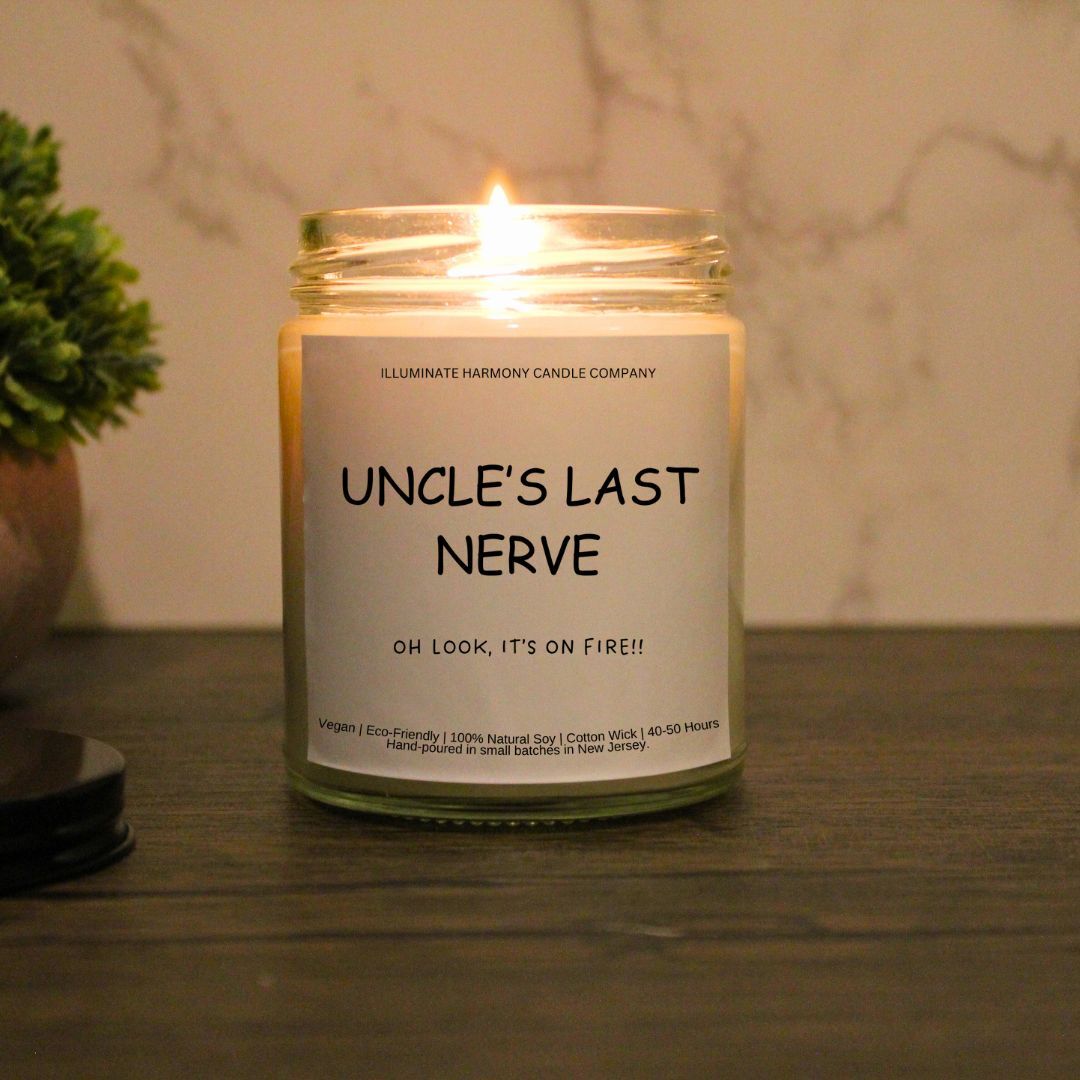 Uncle’s Last Nerve Candle | Funny Candles | Personalized Candle Gift | Last