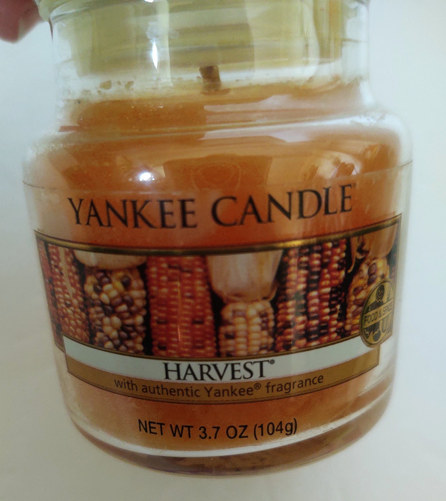 Yankee Candle HARVEST 3.7 oz Small Glass Jar Candle – 2013 Classic Vintage – NEW